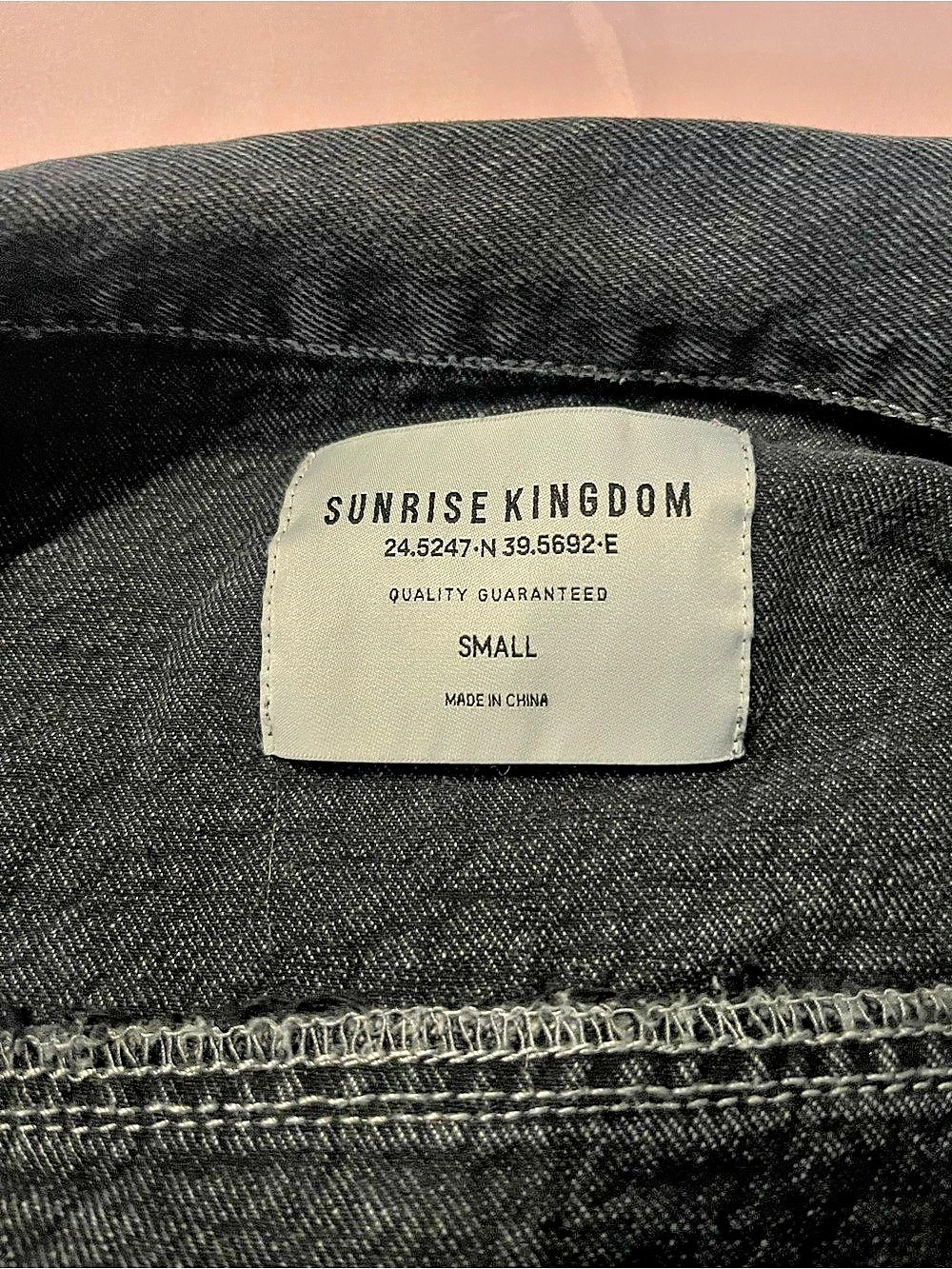 Sunrise Kingdom Women'Small Black Jean Jacket Size Small